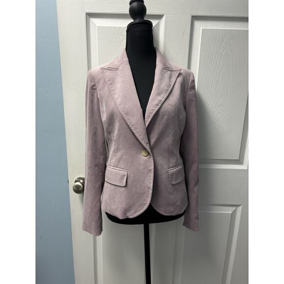 VTG Fitted Blazer Y2K Lavender Corduroy Size S - Picture 1 of 8